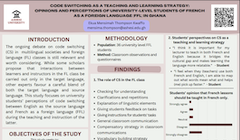 A poster with sections labeled, "introduction," "objectives of study," "methodology," and "findings."