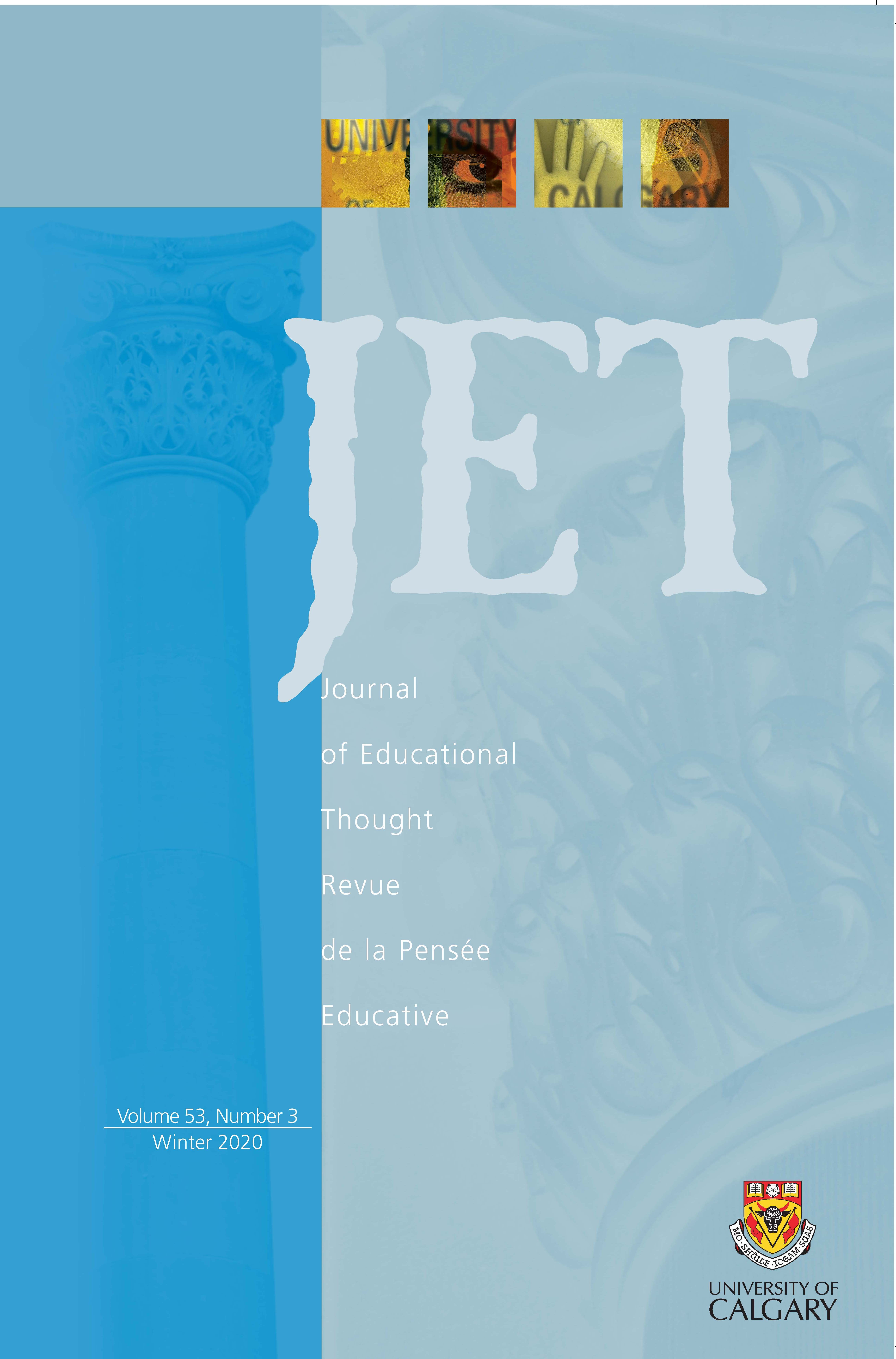 					View Vol. 53 No. 3 (2020): Journal of Educational Thought
				