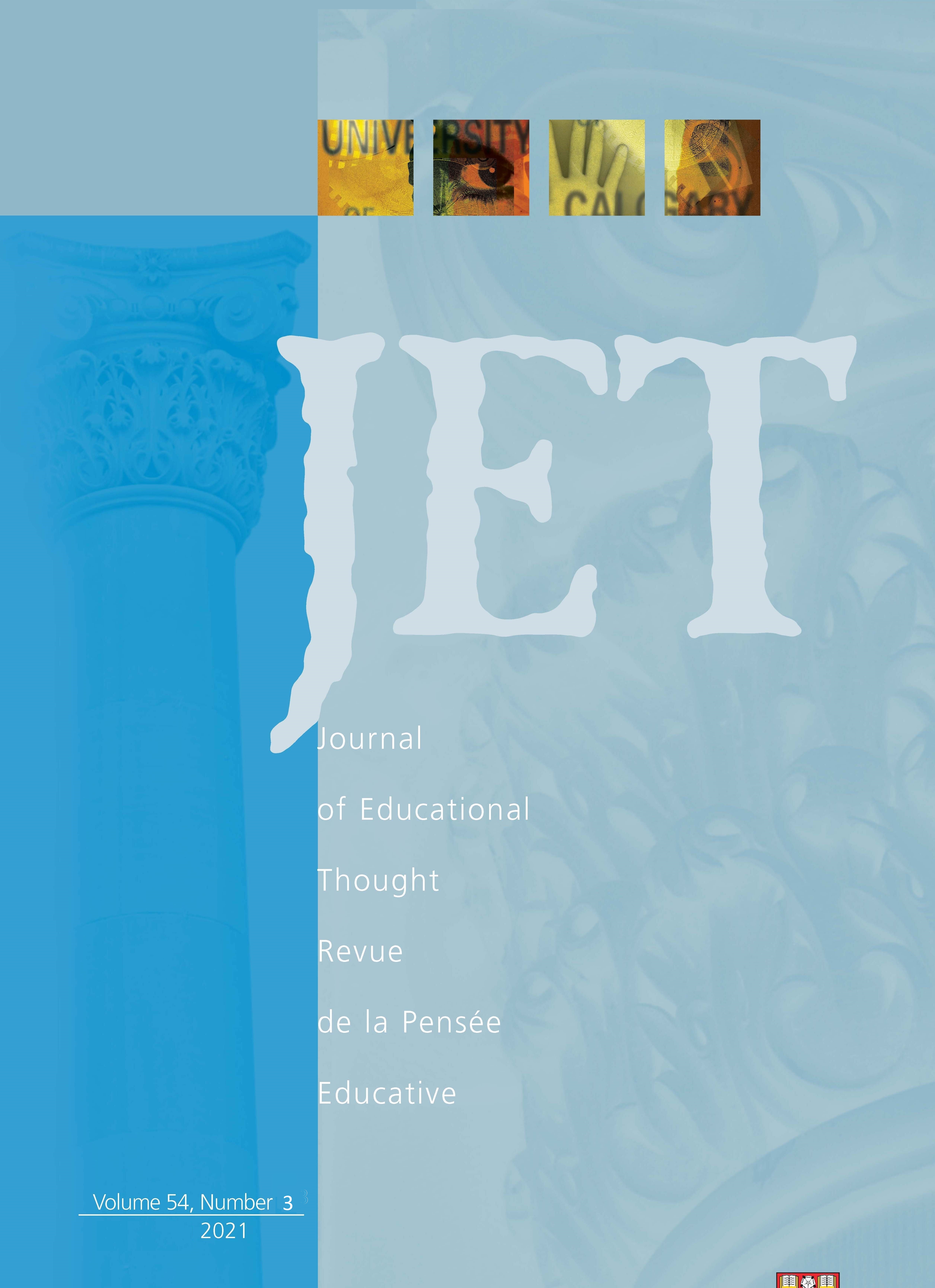 					View Vol. 54 No. 3 (2021): Journal of Educational Thought
				